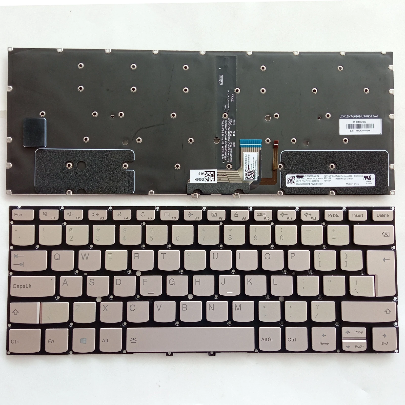 Новинка для Lenovo Yoga 930-13IKB C930-13IKB Yoga 7 Pro-13IKB UI клавиатура с Золотой подсветкой
Новинка для Lenovo Yoga 930-13IKB C930-13IKB Yoga 7 Pro-13IKB UI клавиатура с Золотой подсветкой