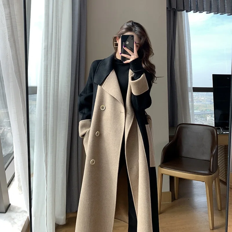 Korean Women's Coat Winter Coat Jacket Fashion Thicker Turn-down Collar Office Lady Elegant Double Breasted Coats for Women
Korean Women's Coat Winter Coat Jacket Fashion Thicker Turn-down Collar Office Lady Elegant Double Breasted Coats for Women