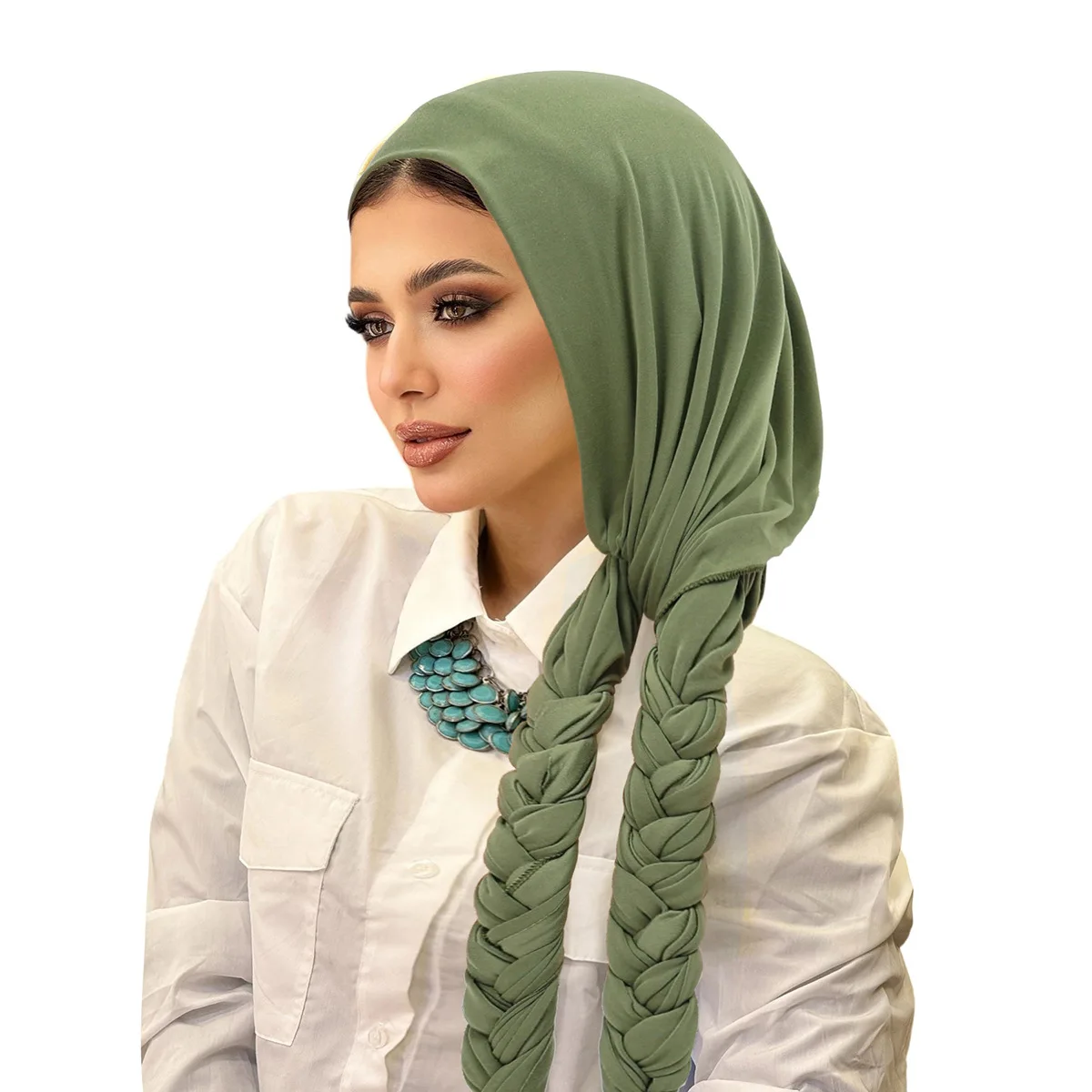 Muslim Women Braid Headscarf Hijabs Inner Caps Turban Hair Cover Head Wrap Bonnet Pre-Tied Hat Bandanas Headband Turbante Mujer
Muslim Women Braid Headscarf Hijabs Inner Caps Turban Hair Cover Head Wrap Bonnet Pre-Tied Hat Bandanas Headband Turbante Mujer