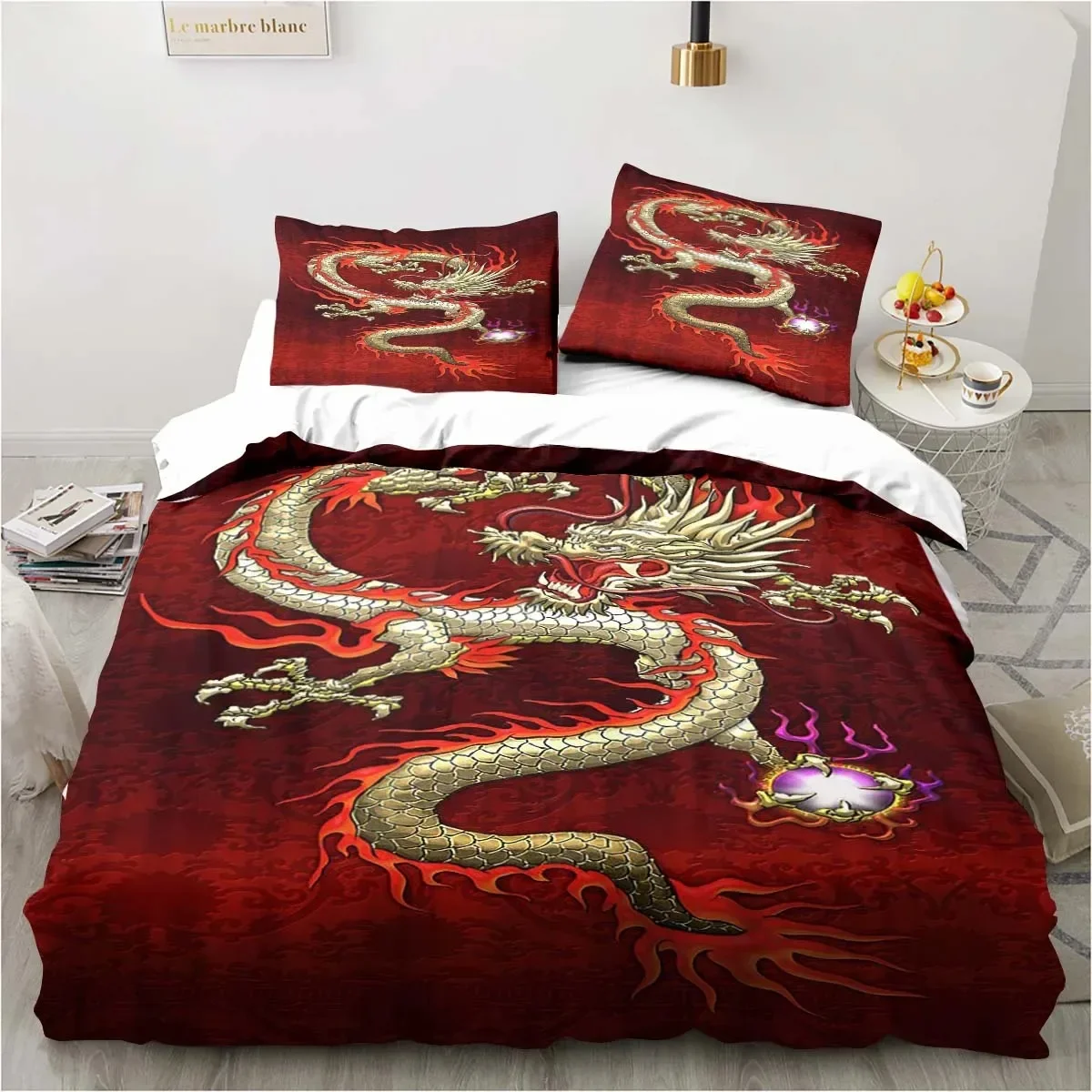 Dragon Halloween Magic World Gift Comfortable Duvet Quilt Cover Pillowcase Bedding Set Children Bedroom Decoration Home Textile
Dragon Halloween Magic World Gift Comfortable Duvet Quilt Cover Pillowcase Bedding Set Children Bedroom Decoration Home Textile