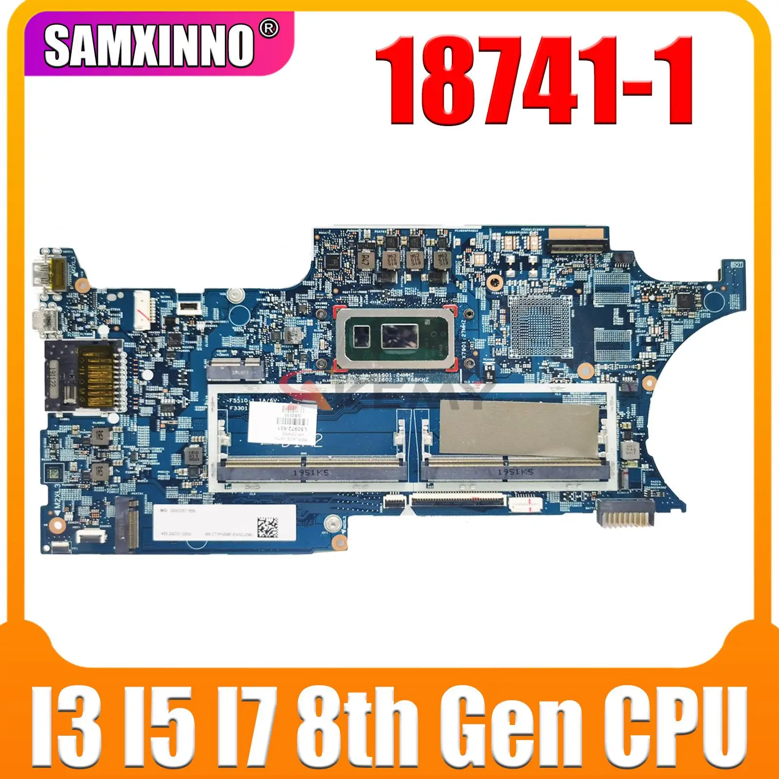 Материнская плата для ноутбука HP X360 15-DQ 18741-1 L50972-601 L50975-601 i5-8265U i7-8565U, материнская плата для ноутбука, павильон протестирована, ОК
Материнская плата для ноутбука HP X360 15-DQ 18741-1 L50972-601 L50975-601 i5-8265U i7-8565U, материнская плата для ноутбука, павильон протестирована, ОК