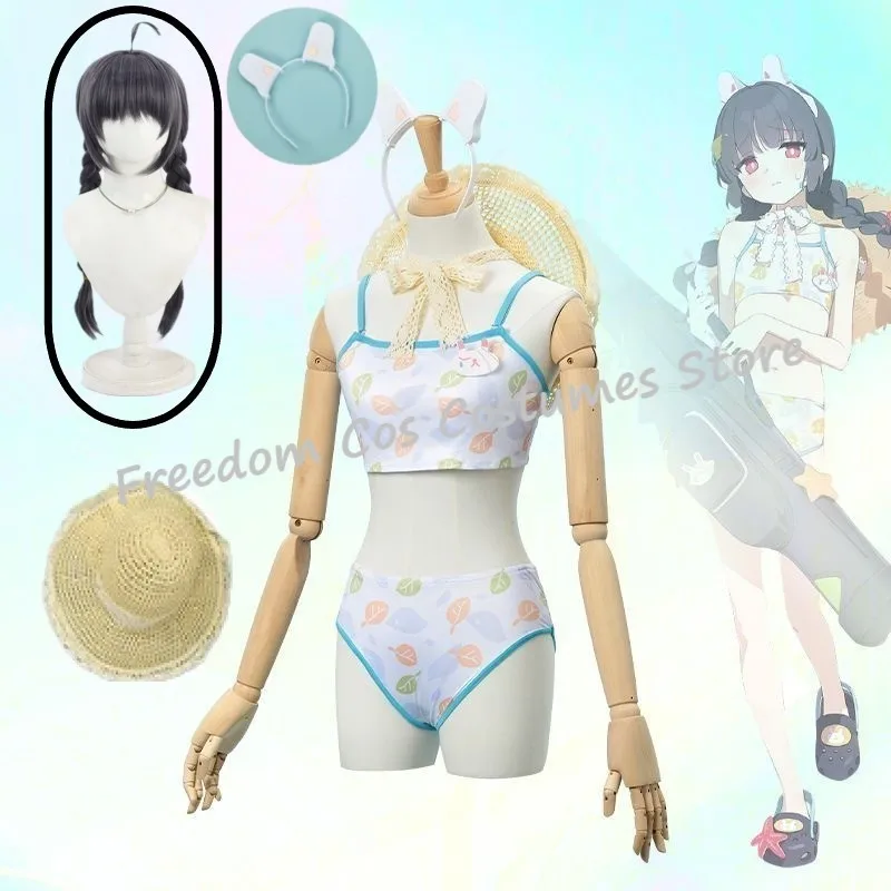 Blue Archive Kasumisawa Miyu Cosplay Costume Halo Wig Summer Swimsuit Women Carnival Halloween Party Outfit Bathing Suit
Blue Archive Kasumisawa Miyu Cosplay Costume Halo Wig Summer Swimsuit Women Carnival Halloween Party Outfit Bathing Suit