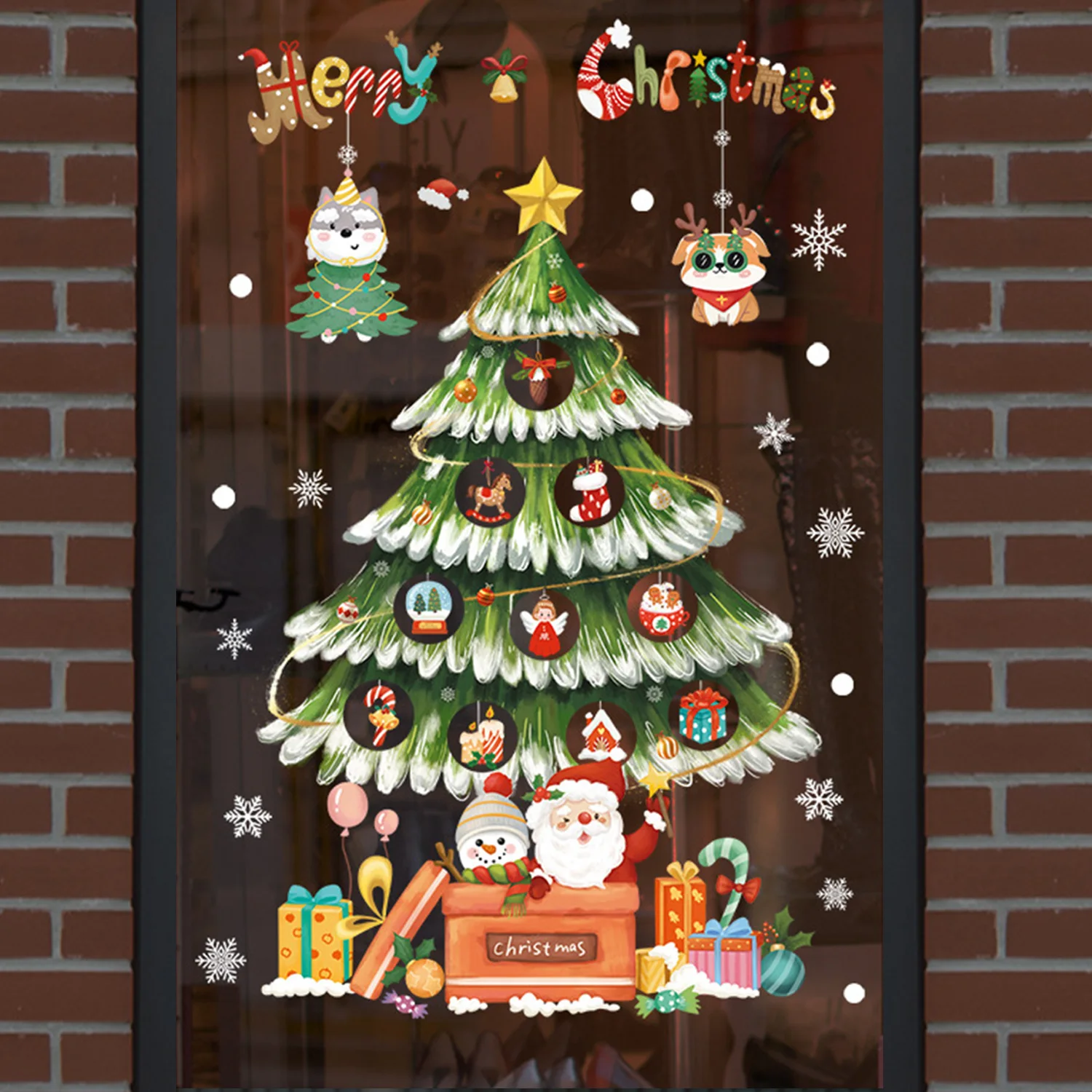 Cartoon Christmas Window Sticker Santa Claus Xmas Tree Double-Sided Glass Sticker Christmas Decoration for Home New Year 2025
Cartoon Christmas Window Sticker Santa Claus Xmas Tree Double-Sided Glass Sticker Christmas Decoration for Home New Year 2025