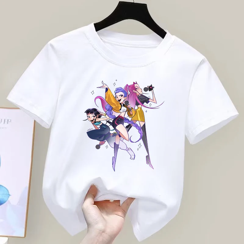 KPop Demon Hunters детская футболка с короткими рукавами футболки с принтом персонажей аниме для мальчиков и девочек летние повседневные топы детский подарок на день рождения
KPop Demon Hunters детская футболка с короткими рукавами футболки с принтом персонажей аниме для мальчиков и девочек летние повседневные топы детский подарок на день рождения