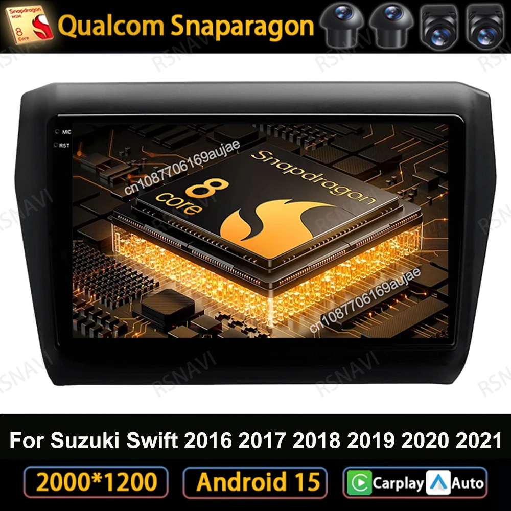 Car Radio Android 15 For Suzuki Swift 2016 2017 2018 2019 2020 2021 Head Unit GPS Stereo QLED Qualcomm 5G WIFI Multimedia DSP BT
Car Radio Android 15 For Suzuki Swift 2016 2017 2018 2019 2020 2021 Head Unit GPS Stereo QLED Qualcomm 5G WIFI Multimedia DSP BT