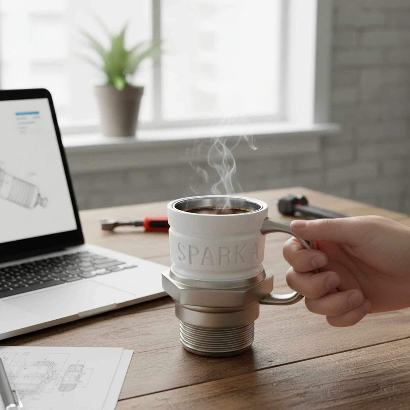 Spark Plug Coffee Mug Automotive Themed Coffee Mug Mechanics & Gearheads Plain Coffee Mugs Metal Coffee Cups for Car Enthusiasts
Spark Plug Coffee Mug Automotive Themed Coffee Mug Mechanics & Gearheads Plain Coffee Mugs Metal Coffee Cups for Car Enthusiasts