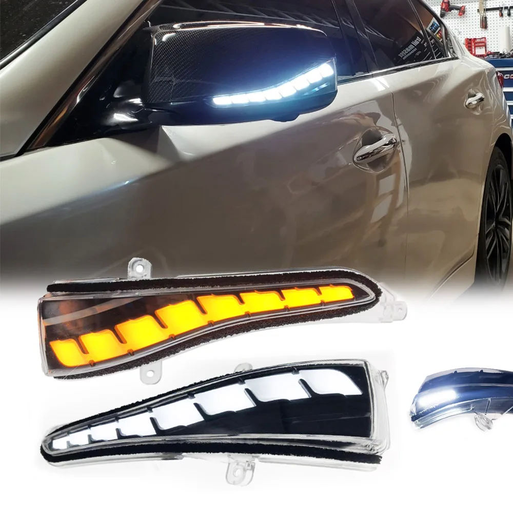 LED Flash Side View Mirror Turn Signal Light Puddle DRL Lamp for Infiniti Q30 Q50 Q50S Q50L Q60 Q70 Q70L Q70S Y51 QX30 QX50 QX60
LED Flash Side View Mirror Turn Signal Light Puddle DRL Lamp for Infiniti Q30 Q50 Q50S Q50L Q60 Q70 Q70L Q70S Y51 QX30 QX50 QX60