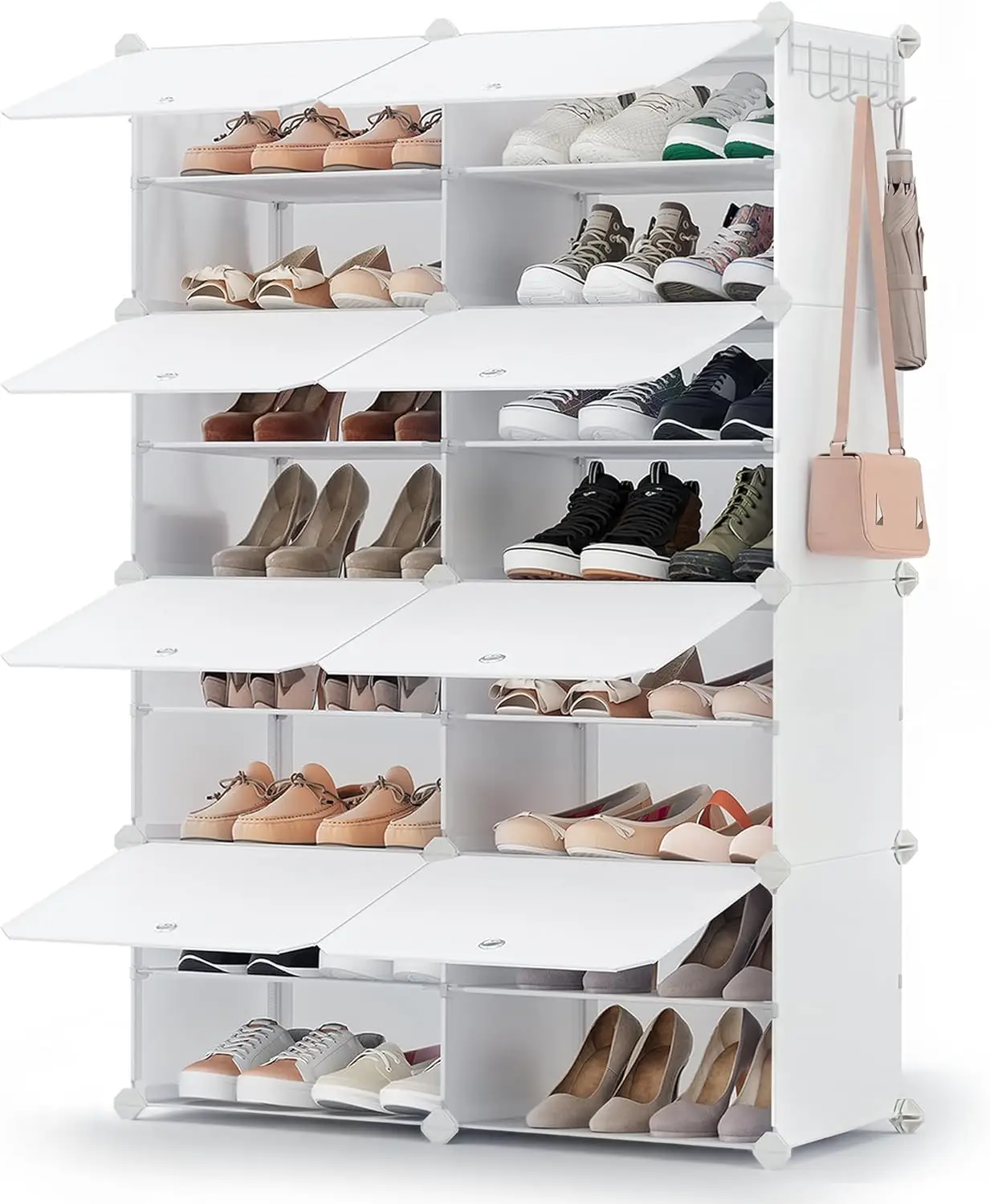 SONGMICS Shoe Rack Organizer, 8-Tier Shoe Storage Cabinet for Closet and Entryway, Holds 32 Pairs of Shoes, Adjustable,
SONGMICS Shoe Rack Organizer, 8-Tier Shoe Storage Cabinet for Closet and Entryway, Holds 32 Pairs of Shoes, Adjustable,