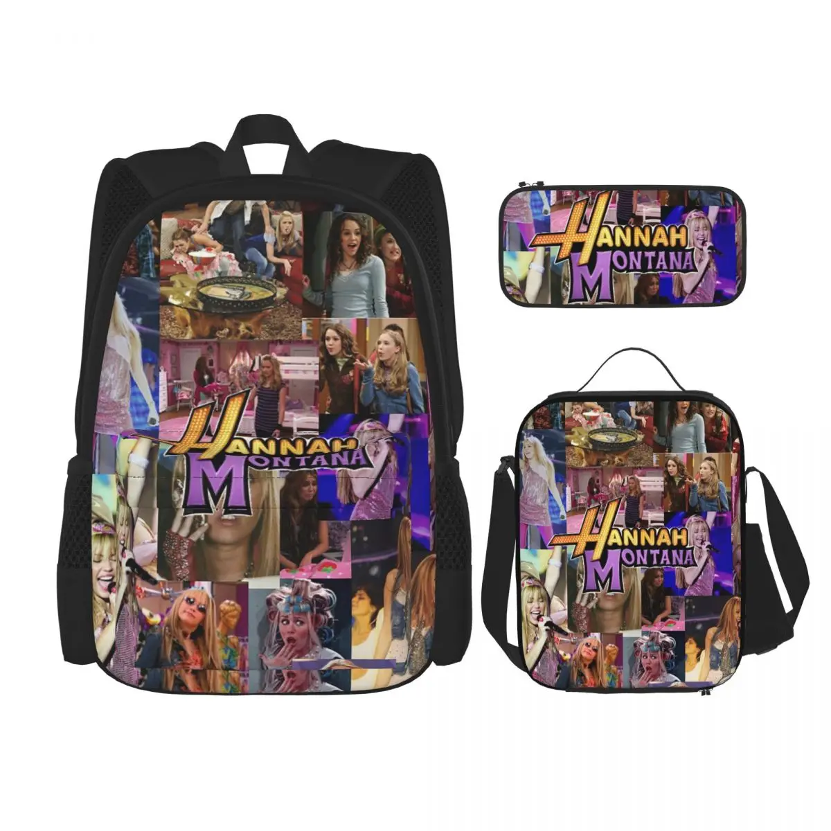 Hannah Montana Collage Backpacks Children Bookbag School Bags Rucksack Lunch Bag Pen Bag Three-Piece Set
Hannah Montana Collage Backpacks Children Bookbag School Bags Rucksack Lunch Bag Pen Bag Three-Piece Set