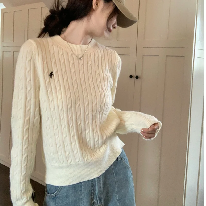 Ladies Autumn Winter Knitted Sweater Stylish Base Layer Shirt European High End Fashion Guangzhou Thirteenth Factory Daliang
Ladies Autumn Winter Knitted Sweater Stylish Base Layer Shirt European High End Fashion Guangzhou Thirteenth Factory Daliang