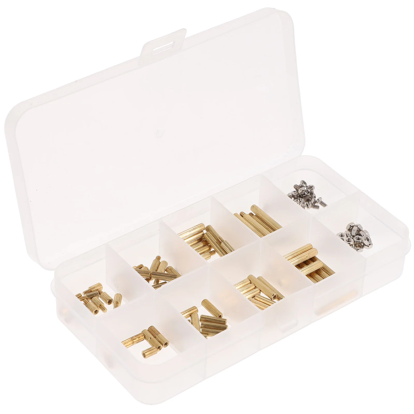 120pcs Brass St offs Screws Nuts Bolts Assortment Kit Wall Hanging Deck Board Spacers PCB Laptop Motherboard Small Acrylic
120pcs Brass St offs Screws Nuts Bolts Assortment Kit Wall Hanging Deck Board Spacers PCB Laptop Motherboard Small Acrylic