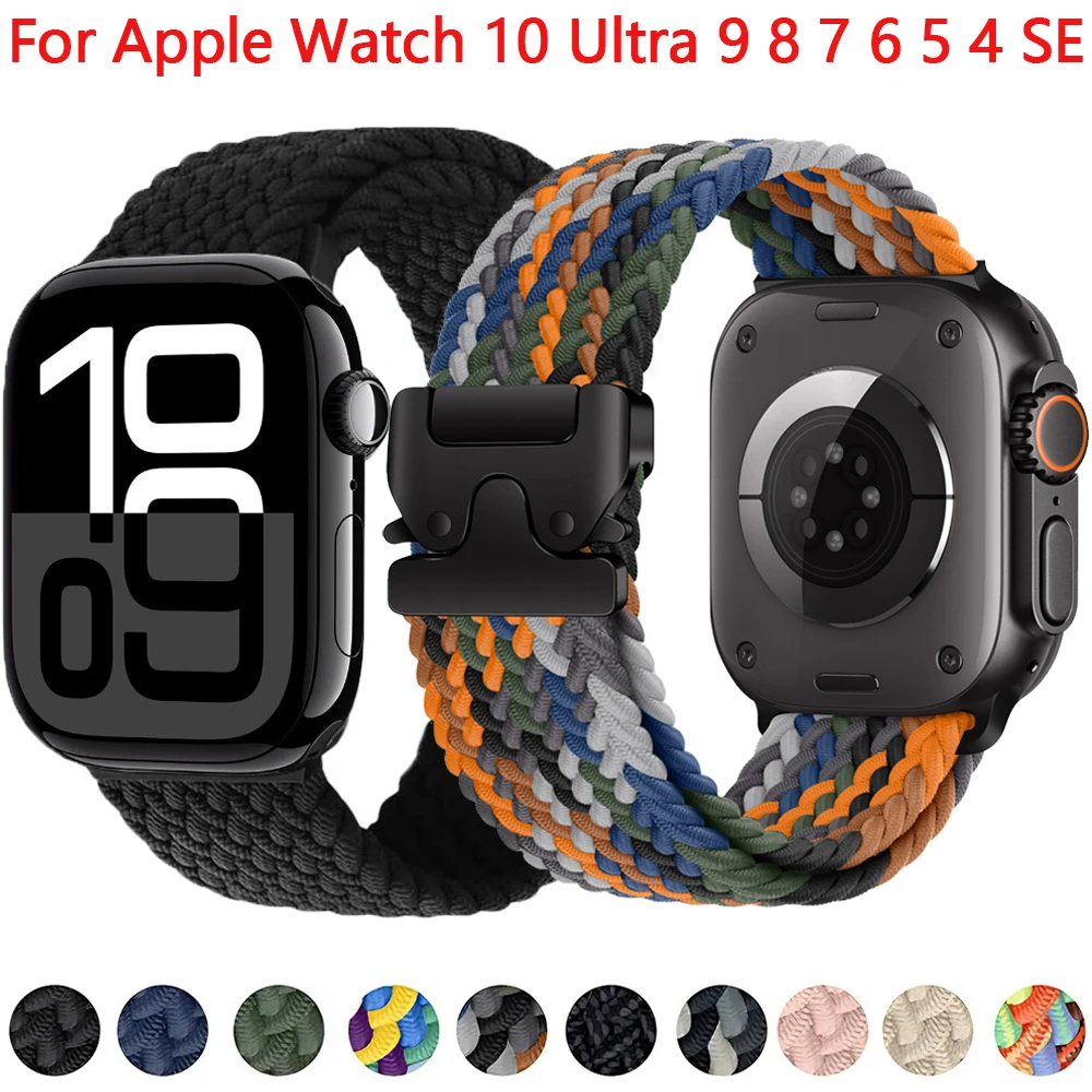 Плетеный нейлоновый ремешок для Apple Watch 10 46 мм 42 мм/Ultra 2 49 мм, ремешок для часов iwatch Series 6 5 4 SE 44 мм 40 мм 42 мм 38 мм
Плетеный нейлоновый ремешок для Apple Watch 10 46 мм 42 мм/Ultra 2 49 мм, ремешок для часов iwatch Series 6 5 4 SE 44 мм 40 мм 42 мм 38 мм