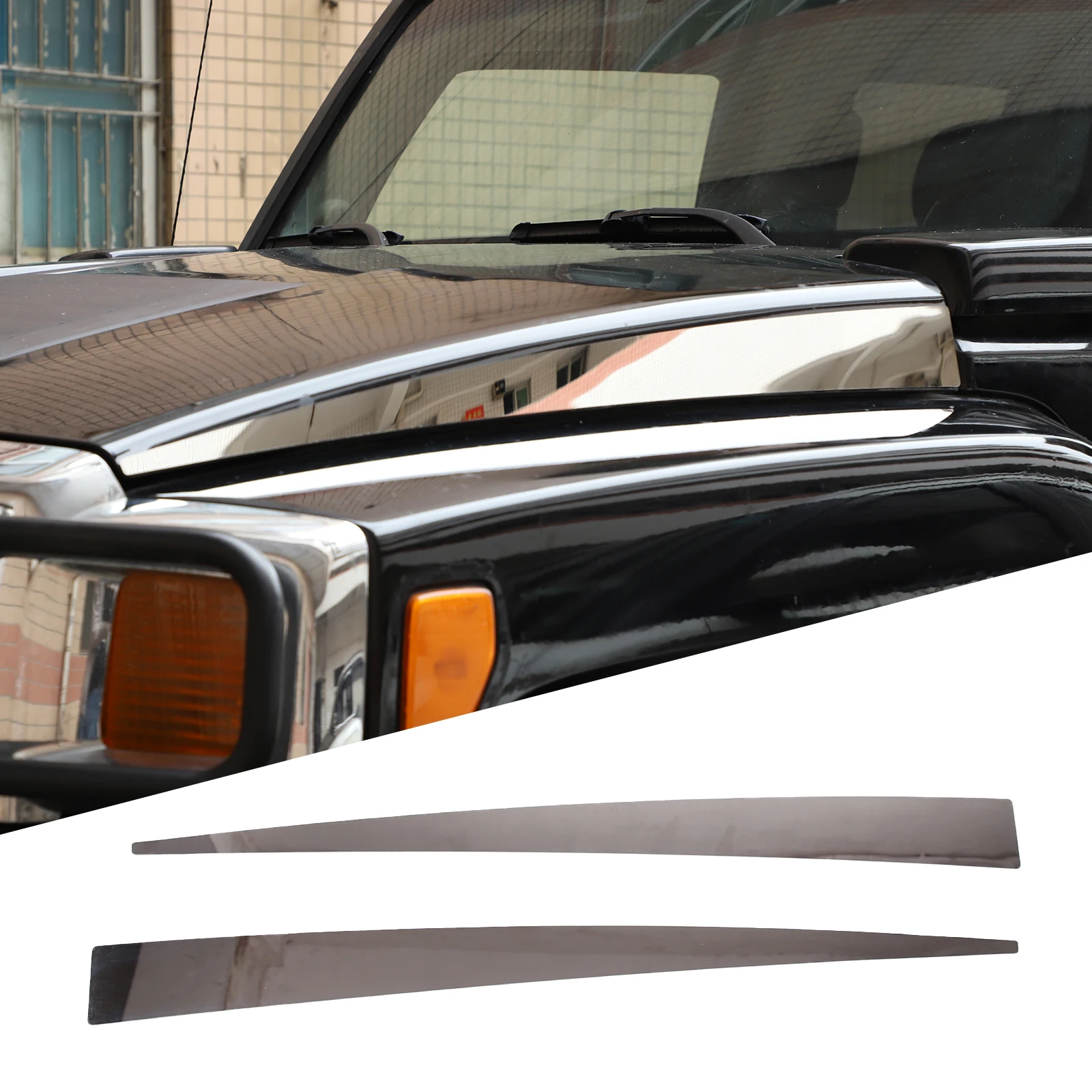 For Hummer H3 2005-2009 Car Styling Silver Car Hood Engine Stainless Steel Cover Two Side Trim Stickers Car Accessories
For Hummer H3 2005-2009 Car Styling Silver Car Hood Engine Stainless Steel Cover Two Side Trim Stickers Car Accessories