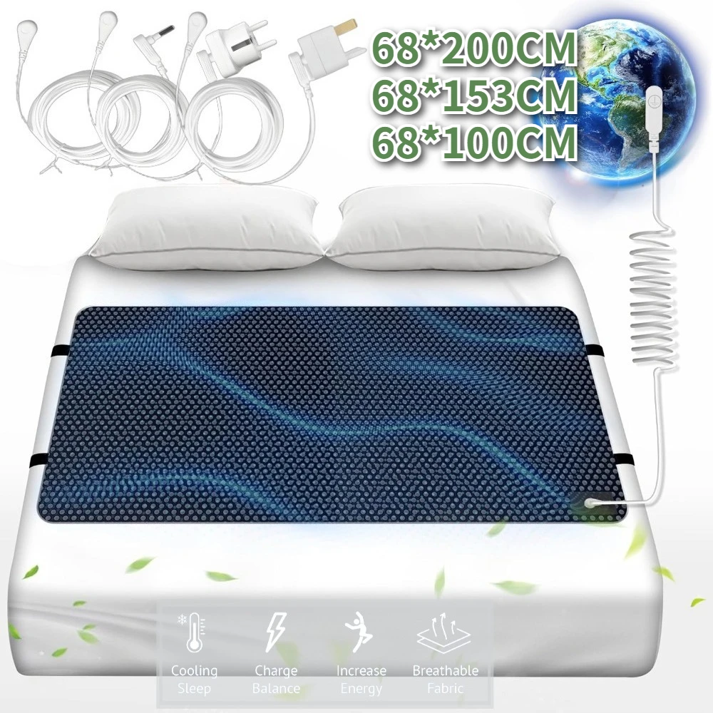 100/153/200CM Grounding Mat for King/Queen/Twin Bed Anti-Slip PU Conductive Earthing Pad Grounded Mat with Grounding Cord
100/153/200CM Grounding Mat for King/Queen/Twin Bed Anti-Slip PU Conductive Earthing Pad Grounded Mat with Grounding Cord