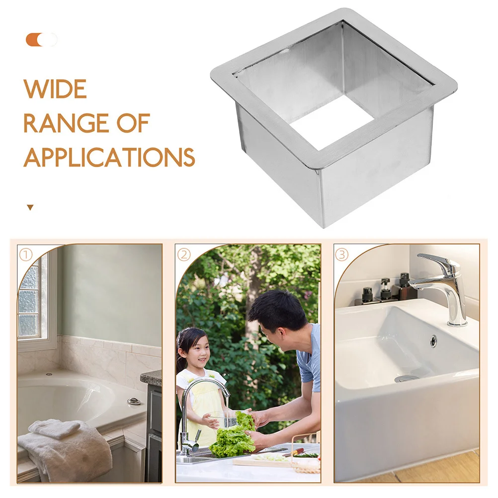 Stainless Steel Trash Chute Grommet Square Countertop Built-In Drop-In Kitchen Waste Chute Rustproof Scratch-Resistant Easy
Stainless Steel Trash Chute Grommet Square Countertop Built-In Drop-In Kitchen Waste Chute Rustproof Scratch-Resistant Easy