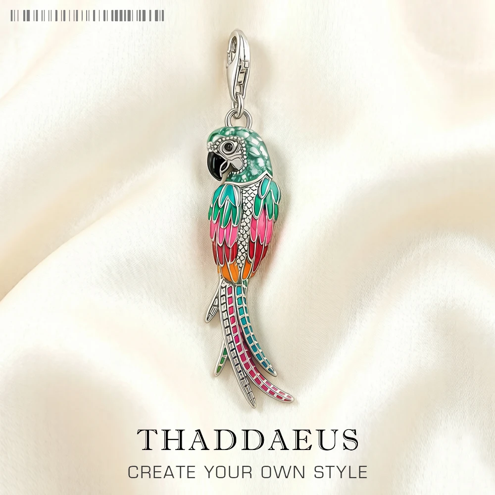 Colorful Striking Parrot Pendant 925 Sterling Silver Dangle Charm Women New Fine Jewelry
Colorful Striking Parrot Pendant 925 Sterling Silver Dangle Charm Women New Fine Jewelry