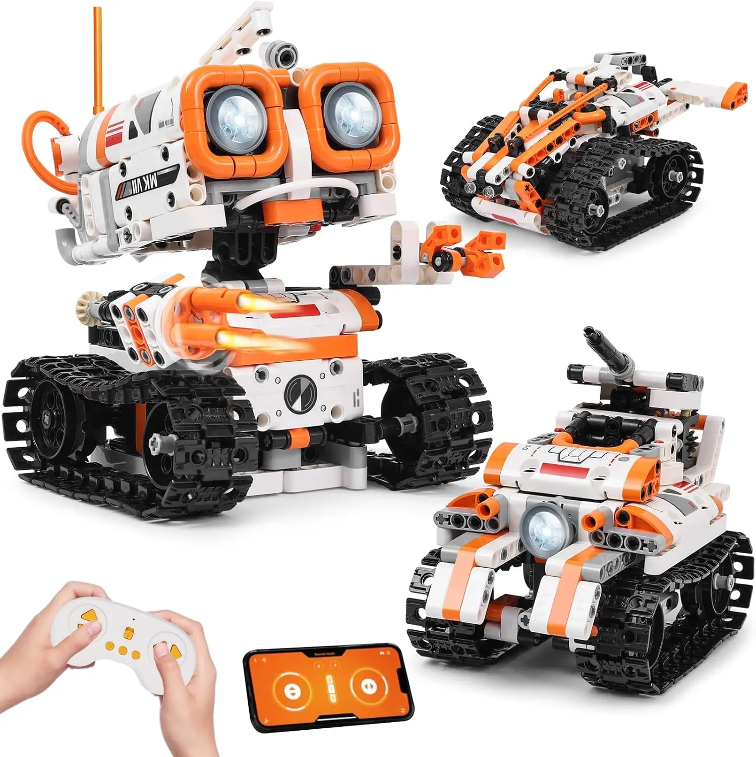 STEM Robotics Kit for Kids Ages 8-12, 3 in 1 Remote/App Control Building Set, Coding Science Projects, Gift for Boys Girls 8-14
STEM Robotics Kit for Kids Ages 8-12, 3 in 1 Remote/App Control Building Set, Coding Science Projects, Gift for Boys Girls 8-14