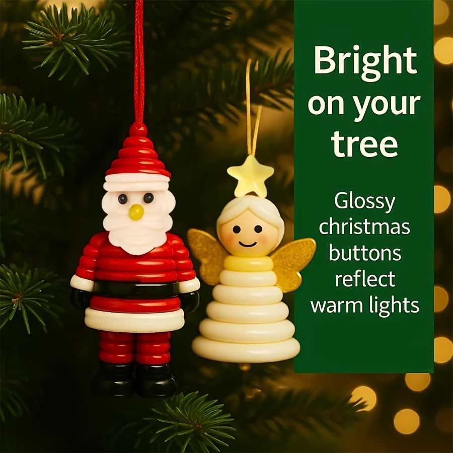 DIY Christmas Tree Button Home Accessories Snowman Santa Claus Handmade Color Button Hangring Christmas Decoration Pendant Gifts
DIY Christmas Tree Button Home Accessories Snowman Santa Claus Handmade Color Button Hangring Christmas Decoration Pendant Gifts