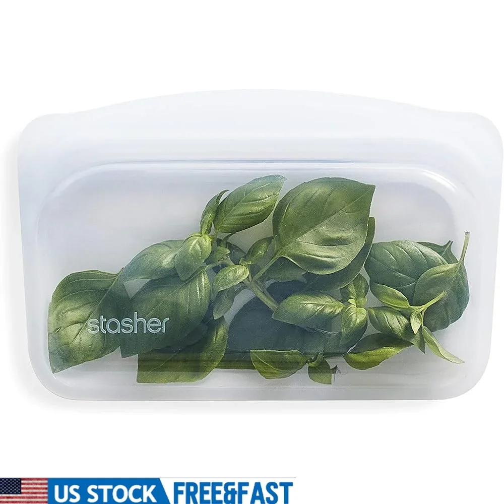 Premium Silicone Reusable Food Storage Bag Leak-Free Microwave Dishwasher Oven Freezer Safe Eco-Friendly Snack Container 12oz
Premium Silicone Reusable Food Storage Bag Leak-Free Microwave Dishwasher Oven Freezer Safe Eco-Friendly Snack Container 12oz