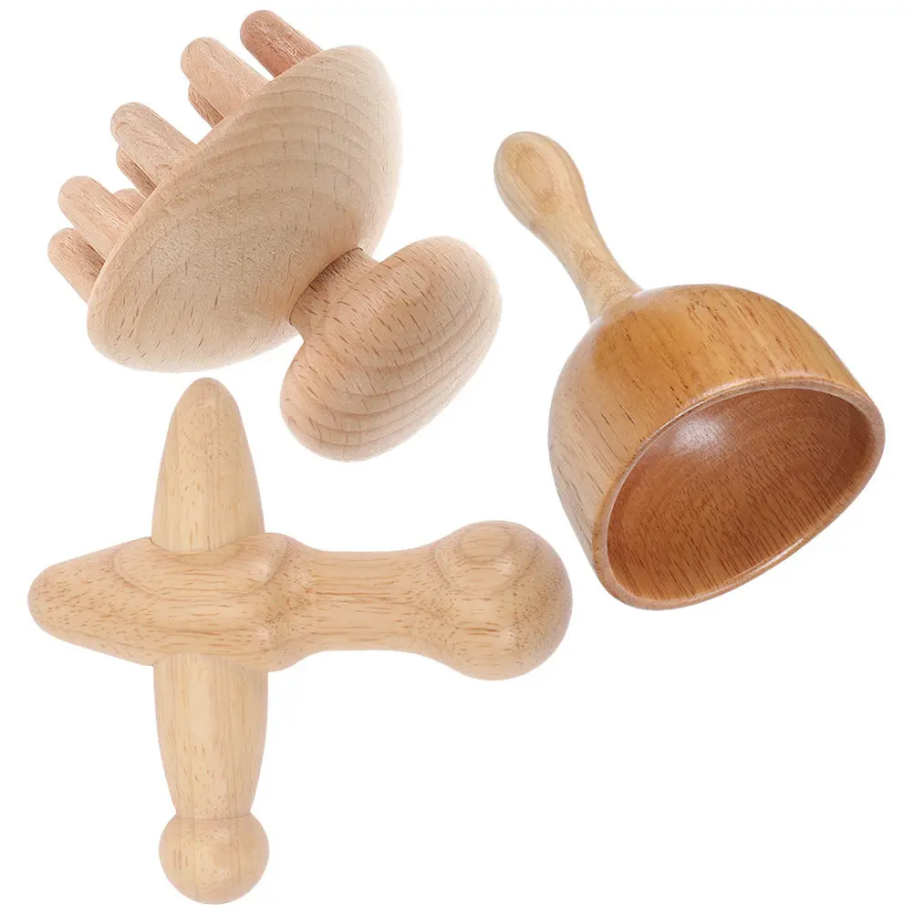 1Set Wood Body Massager Kit Non-Slip Wave Handle for Muscle Relaxation Blood Circulation Improvement Back of Head Shoulder Neck
1Set Wood Body Massager Kit Non-Slip Wave Handle for Muscle Relaxation Blood Circulation Improvement Back of Head Shoulder Neck