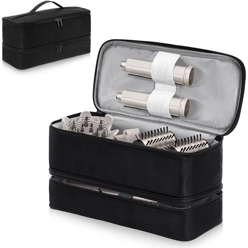 Hair Dryer Carrying Case Double-Layer Hair Curler Storage Bag Portable Large Capacity Travel Handheld Bag For Home Organizer Bag
Hair Dryer Carrying Case Double-Layer Hair Curler Storage Bag Portable Large Capacity Travel Handheld Bag For Home Organizer Bag