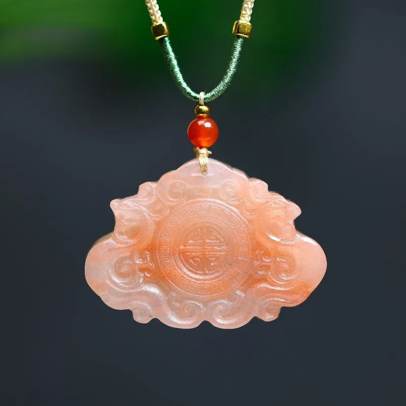 Boutique Peach Blossom Brew Ruyi Lock Pendant New Hand-polished Men's and Women's Pendant Sweater Chain
Boutique Peach Blossom Brew Ruyi Lock Pendant New Hand-polished Men's and Women's Pendant Sweater Chain