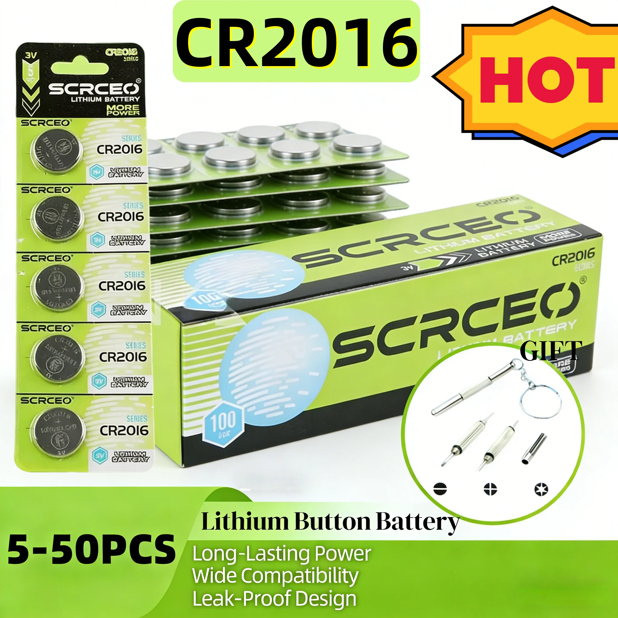 5-50pcs CR2016 3V Lithium Button CR 2016 Battery DL2016 BR2016 DL2016 LM2016 Coin Cell Watch Batteries for Toys Clock Remote
5-50pcs CR2016 3V Lithium Button CR 2016 Battery DL2016 BR2016 DL2016 LM2016 Coin Cell Watch Batteries for Toys Clock Remote