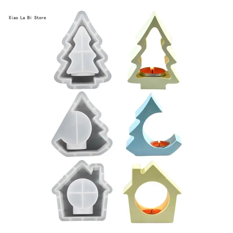 Silicone Candlestick Molds Cup Molds Stand Molds House/Tree Crafting Molds Silicone Ornament Moulds XXFD
Silicone Candlestick Molds Cup Molds Stand Molds House/Tree Crafting Molds Silicone Ornament Moulds XXFD