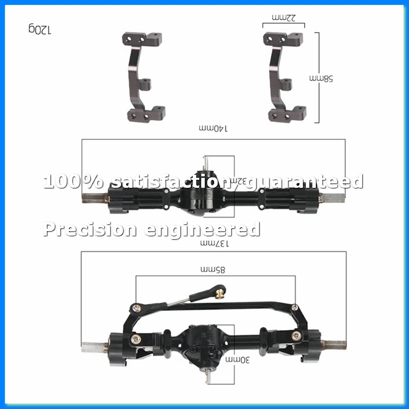Front and Rear Portal Axle with Metal Link Rod Mount Base for MN D90 MN-90 MN98 MN99S MN45 1/12 RC Car Upgrade Parts-SPMI
Front and Rear Portal Axle with Metal Link Rod Mount Base for MN D90 MN-90 MN98 MN99S MN45 1/12 RC Car Upgrade Parts-SPMI