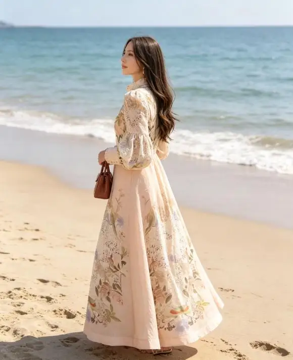High Neck Floral Print Women's Midi Dress Long Puff Sleeve Belted Waist Flared Hem Elegant Formal Gown 2026 Wedding Guest Outfit
High Neck Floral Print Women's Midi Dress Long Puff Sleeve Belted Waist Flared Hem Elegant Formal Gown 2026 Wedding Guest Outfit