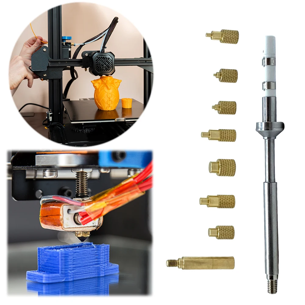 Heat Insert Nut Iron Tip M2-M8 Brass Hot Melt Insert Nut Insertion Kit TS100 Soldering Iron Tip Insert Internal Thread Head
Heat Insert Nut Iron Tip M2-M8 Brass Hot Melt Insert Nut Insertion Kit TS100 Soldering Iron Tip Insert Internal Thread Head