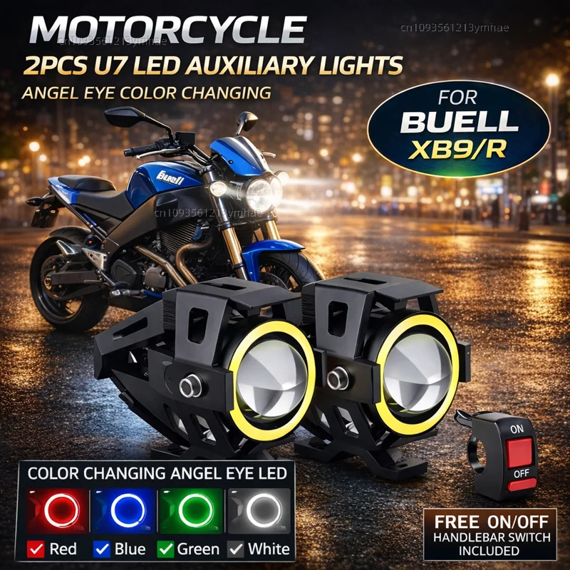 Waterproof Motorcycle LED Headlight 3000LMW U7 Motorbike LED Driving Fog Spot Light with Switch For Buell XB9/R XB12/R/XT XB9S
Waterproof Motorcycle LED Headlight 3000LMW U7 Motorbike LED Driving Fog Spot Light with Switch For Buell XB9/R XB12/R/XT XB9S