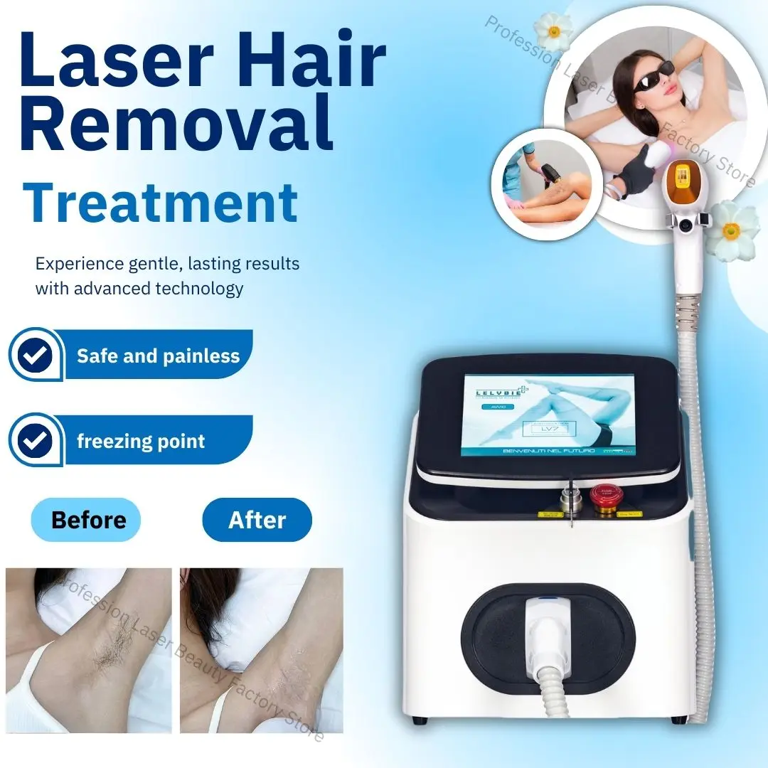 2025 NEW Diode Ice Titanium Body Hair Removal Machine Portable Alexandrite Device Permanent Hair Removal 3000W Non Invasive
2025 NEW Diode Ice Titanium Body Hair Removal Machine Portable Alexandrite Device Permanent Hair Removal 3000W Non Invasive