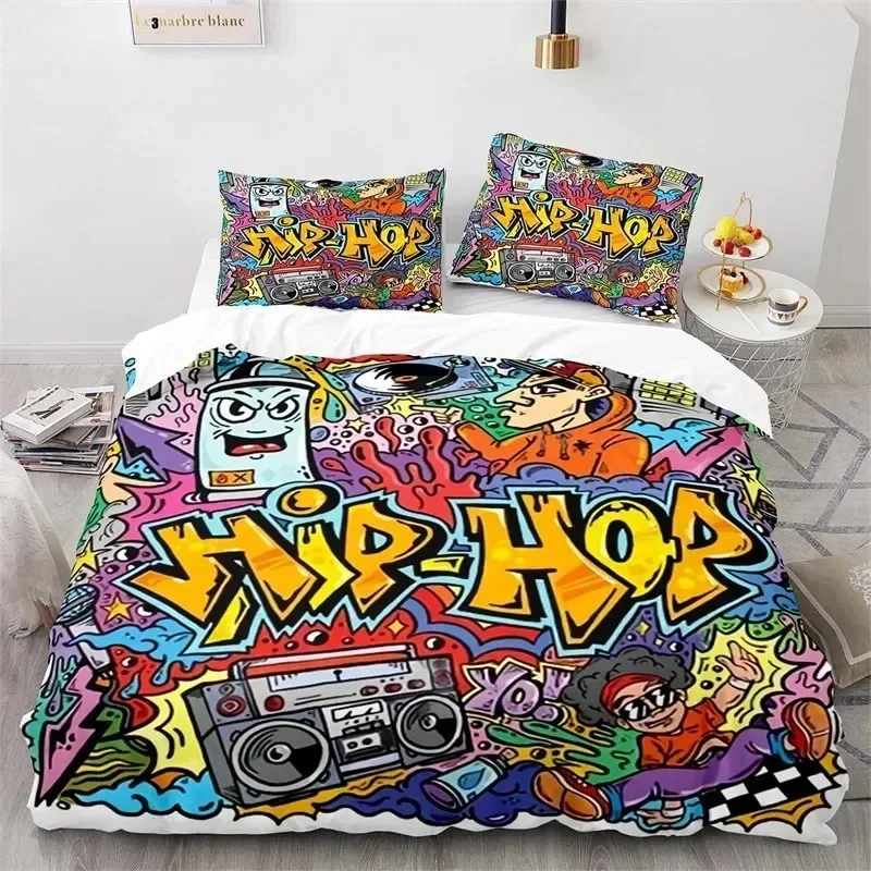 Graffiti Hip Hop Modern Street Art Bedding Set Boys Girls Twin Queen Size Duvet Cover Pillowcase Bed Boys Adult
Graffiti Hip Hop Modern Street Art Bedding Set Boys Girls Twin Queen Size Duvet Cover Pillowcase Bed Boys Adult