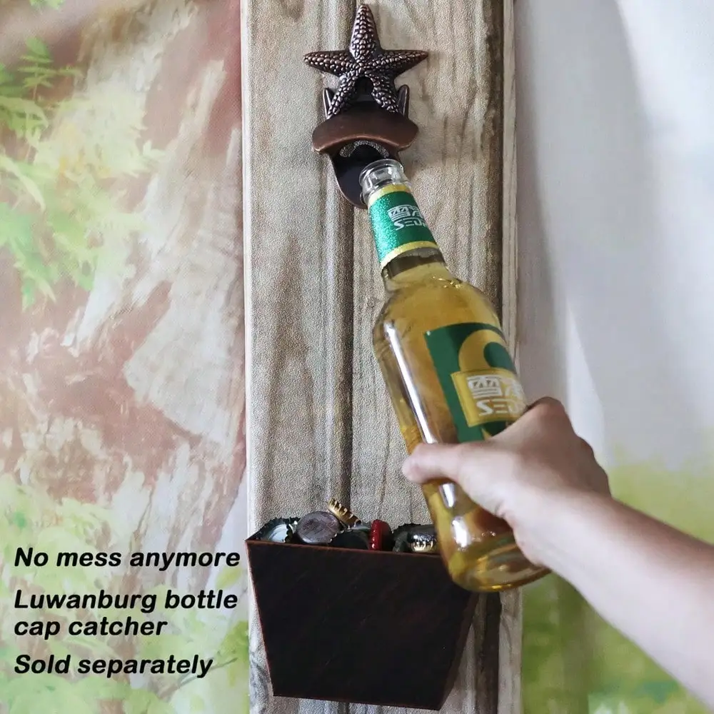 Vintage Copper Starfish Wall-Mounted Bottle Opener - Nautical Coastal Style Beer Cap Opener For Home Bar, Beach House, Patio & Kitchen Decor
Vintage Copper Starfish Wall-Mounted Bottle Opener - Nautical Coastal Style Beer Cap Opener For Home Bar, Beach House, Patio & Kitchen Decor