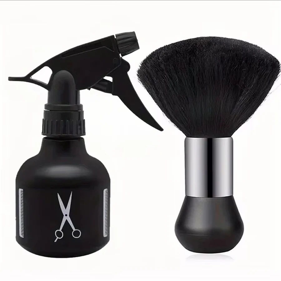 Professional Barber Kit Hairdresser Tool Set - Neck Duster, Water Spray Bottle, Cleaning Brush for Hair Styling Salon & Home Use
Professional Barber Kit Hairdresser Tool Set - Neck Duster, Water Spray Bottle, Cleaning Brush for Hair Styling Salon & Home Use