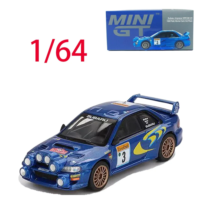 MINIGT Литая под давлением модель автомобиля Subaru из сплава в масштабе 1/64 Subaru Impreza WRC98 # 975 1998, игровые транспортные средства, игрушки для мальчиков, оригинальная коробка
MINIGT Литая под давлением модель автомобиля Subaru из сплава в масштабе 1/64 Subaru Impreza WRC98 # 975 1998, игровые транспортные средства, игрушки для мальчиков, оригинальная коробка