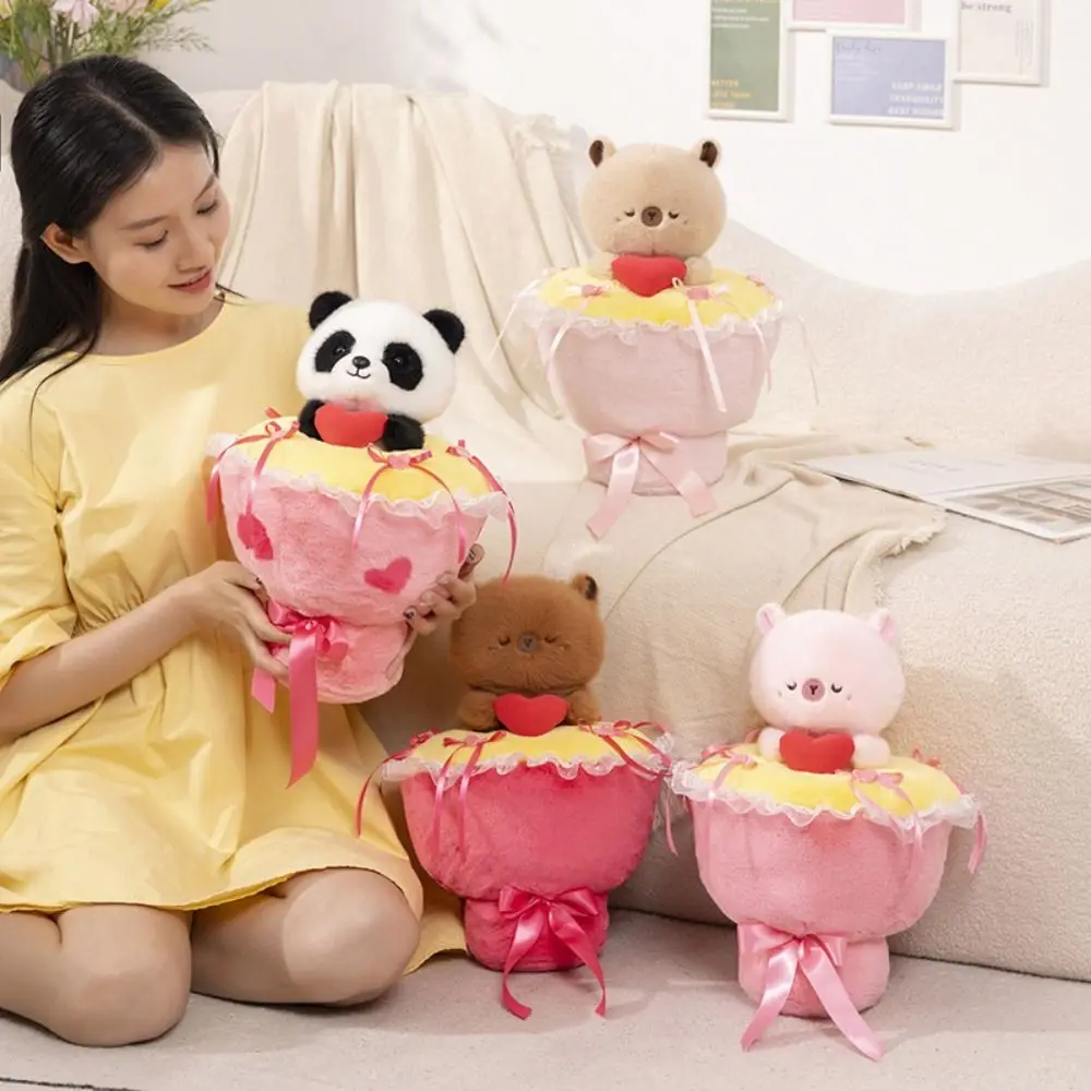 Diy Decoration Cartoon Animal Capybara Bouquet Cute Handmade Panda Bouquet Soft 40cm Animal Bridal Bouquet Girlfriends
Diy Decoration Cartoon Animal Capybara Bouquet Cute Handmade Panda Bouquet Soft 40cm Animal Bridal Bouquet Girlfriends