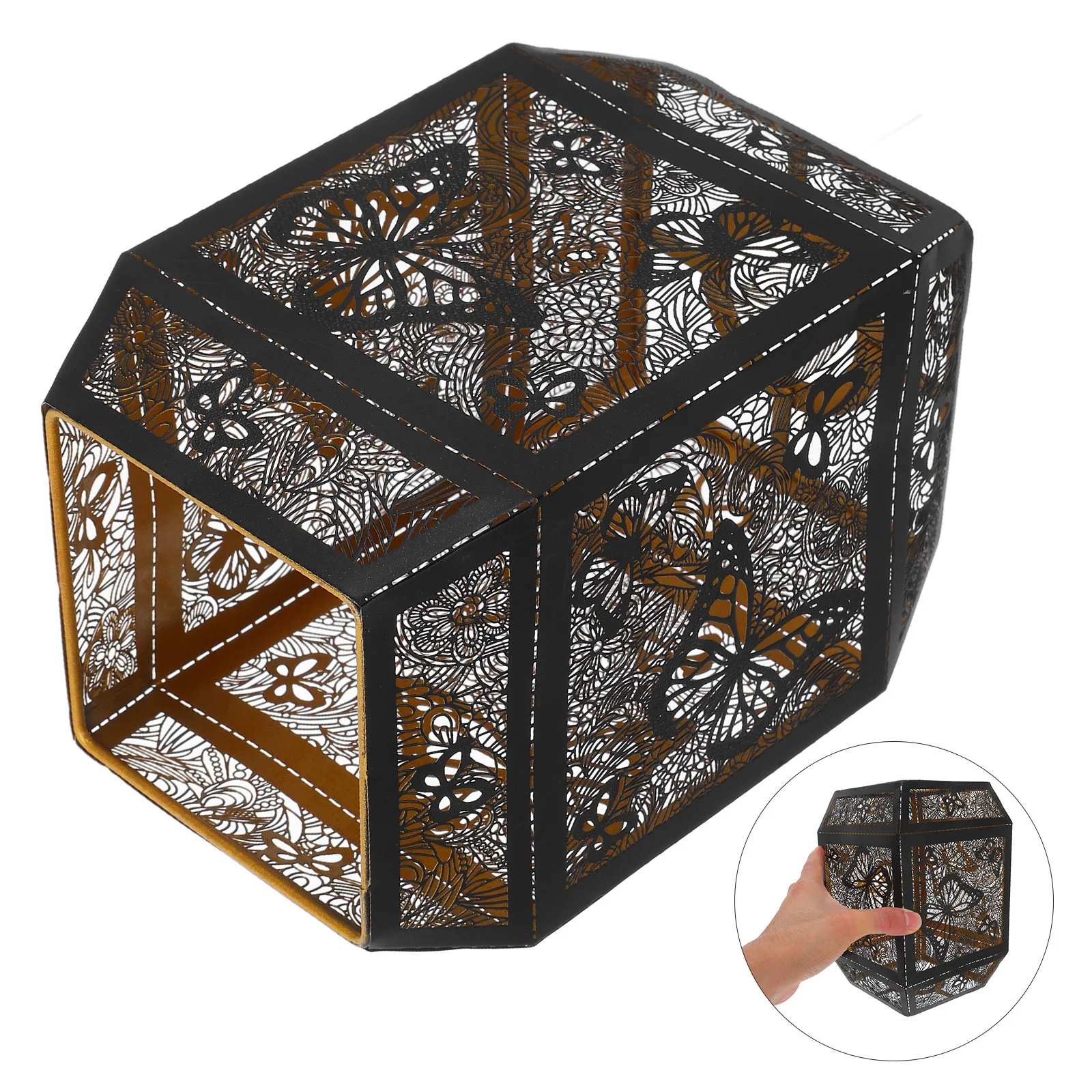 Decorative Iron Hollow Lampshade E27 Metal Lamp Shade Carved Butterfly Floral Pattern Lamp Cover for Table Bedside Light
Decorative Iron Hollow Lampshade E27 Metal Lamp Shade Carved Butterfly Floral Pattern Lamp Cover for Table Bedside Light