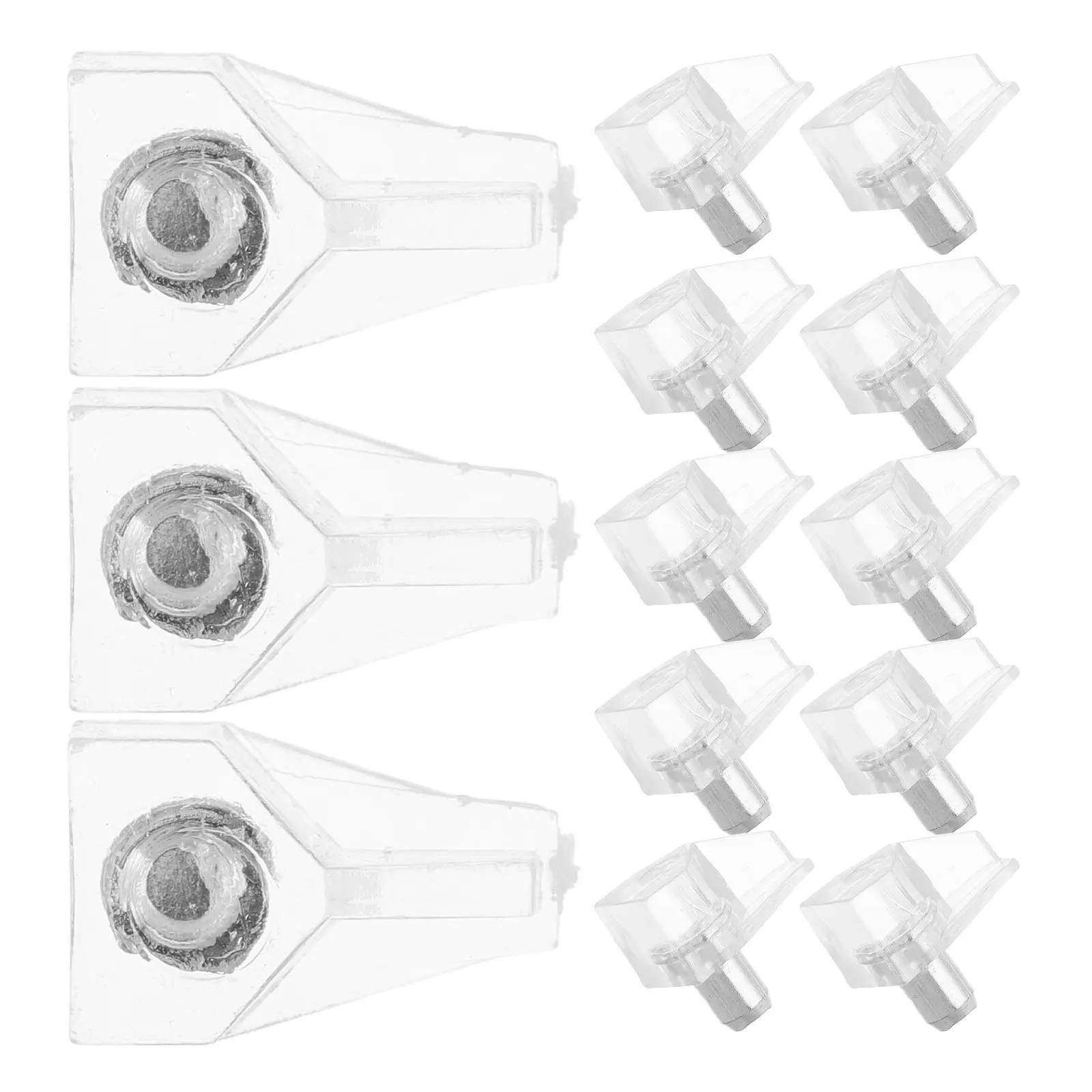 500Pcs Layer Board Shelf Support Clear Plastic Brackets Cabinet Shelf Clips Replacement Pegs for Kitchen Bathroom Furniture
500Pcs Layer Board Shelf Support Clear Plastic Brackets Cabinet Shelf Clips Replacement Pegs for Kitchen Bathroom Furniture