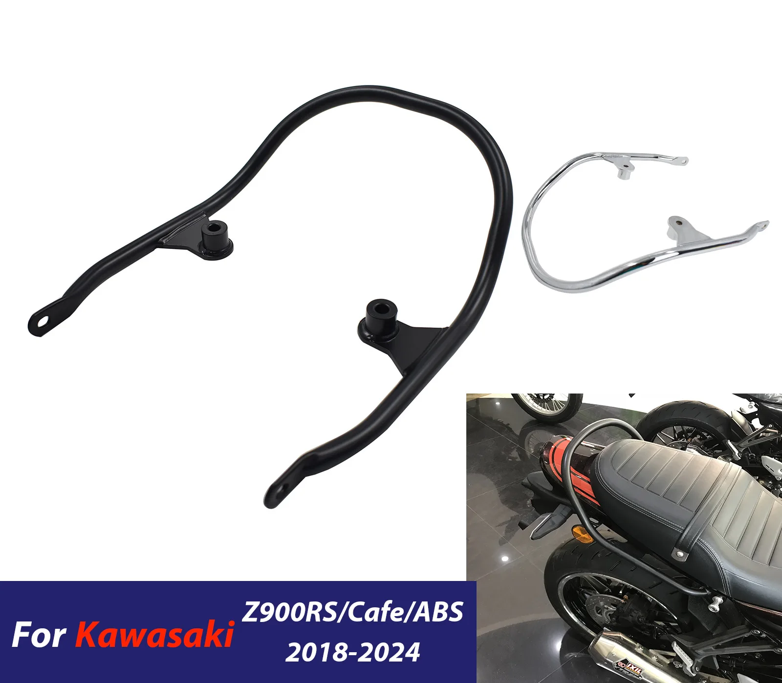 For Kawasaki Z 900RS SE ABS Cafe 2018-2024 Motorcycle Rear Luggage Rack Passenger Handgrip Armrest Rail Bar Support Bracket
For Kawasaki Z 900RS SE ABS Cafe 2018-2024 Motorcycle Rear Luggage Rack Passenger Handgrip Armrest Rail Bar Support Bracket 