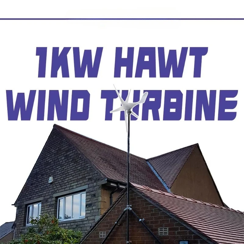 1500W 24V Horizontal Axis Wind Turbine Generator 1.3m Rotor Diameter CE Certified Economical Home Free Power Energy System
1500W 24V Horizontal Axis Wind Turbine Generator 1.3m Rotor Diameter CE Certified Economical Home Free Power Energy System