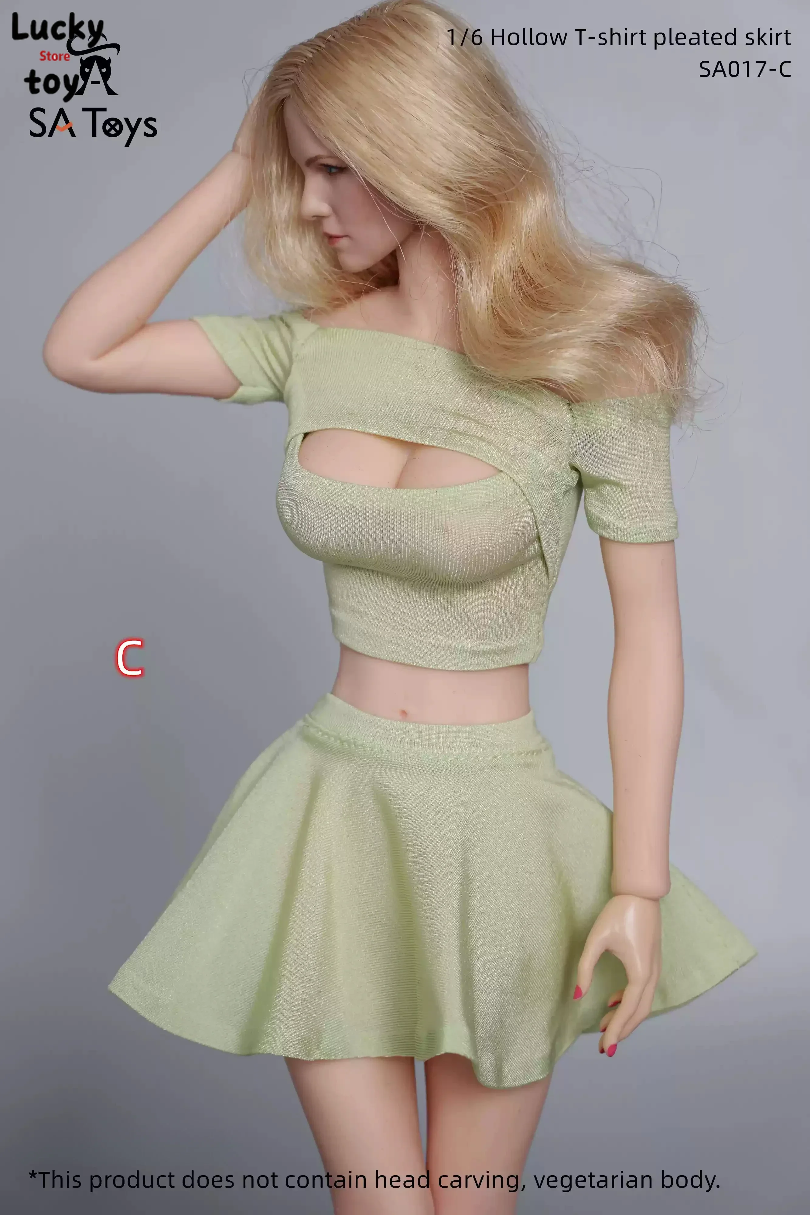 1/6 Female Soldier Hollow One-shoulder T-shirt Pleated Skirt Set Clothes Model for 12 Inch Action Figures Tbl Ph Toy Accessories
1/6 Female Soldier Hollow One-shoulder T-shirt Pleated Skirt Set Clothes Model for 12 Inch Action Figures Tbl Ph Toy Accessories