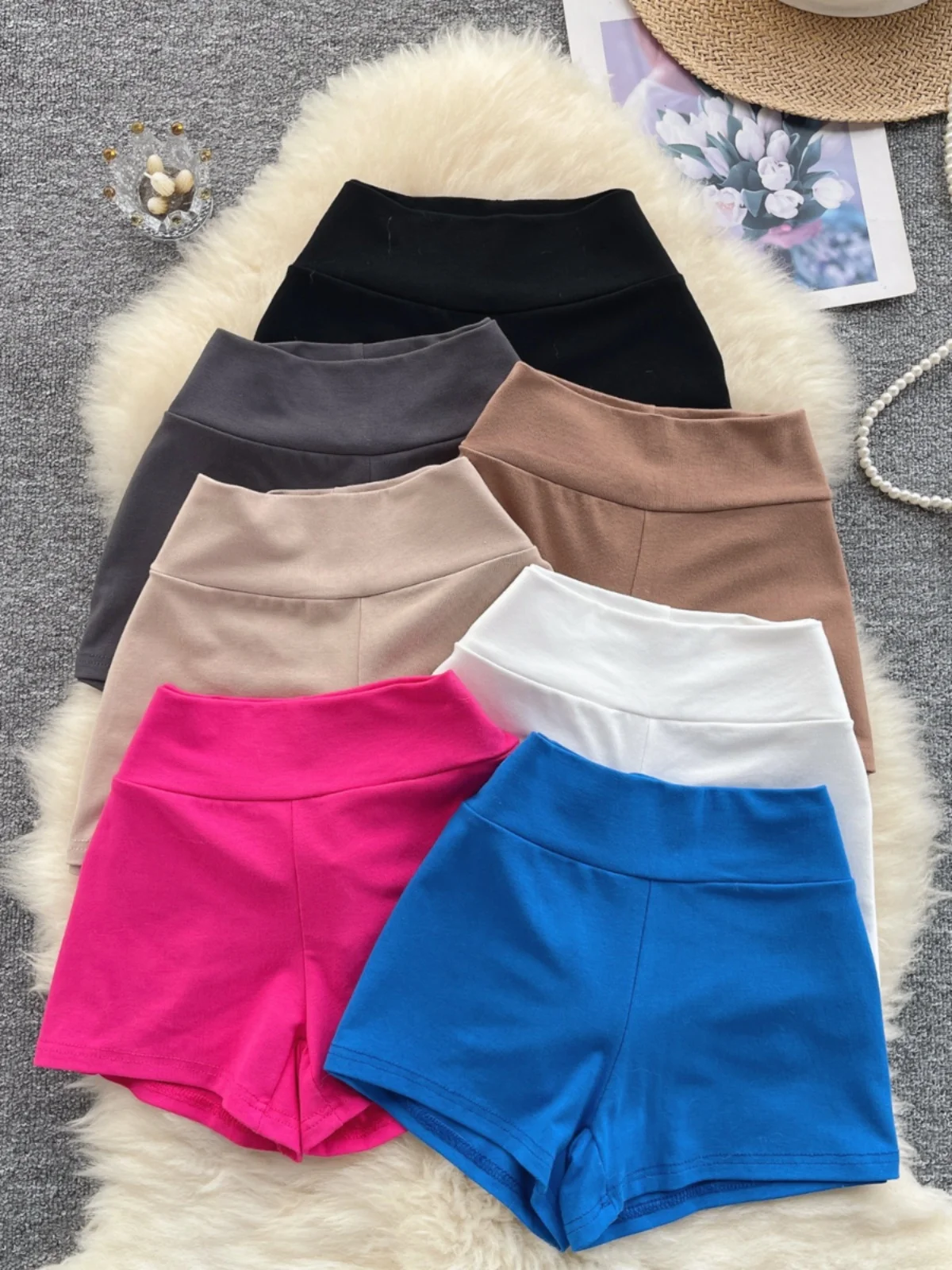 Foamlina 2024 New Summer Fashion Women's Shorts Solid Color High Elastic Waist Slim Stretch Work Out Sportswear Short Pants
Foamlina 2024 New Summer Fashion Women's Shorts Solid Color High Elastic Waist Slim Stretch Work Out Sportswear Short Pants