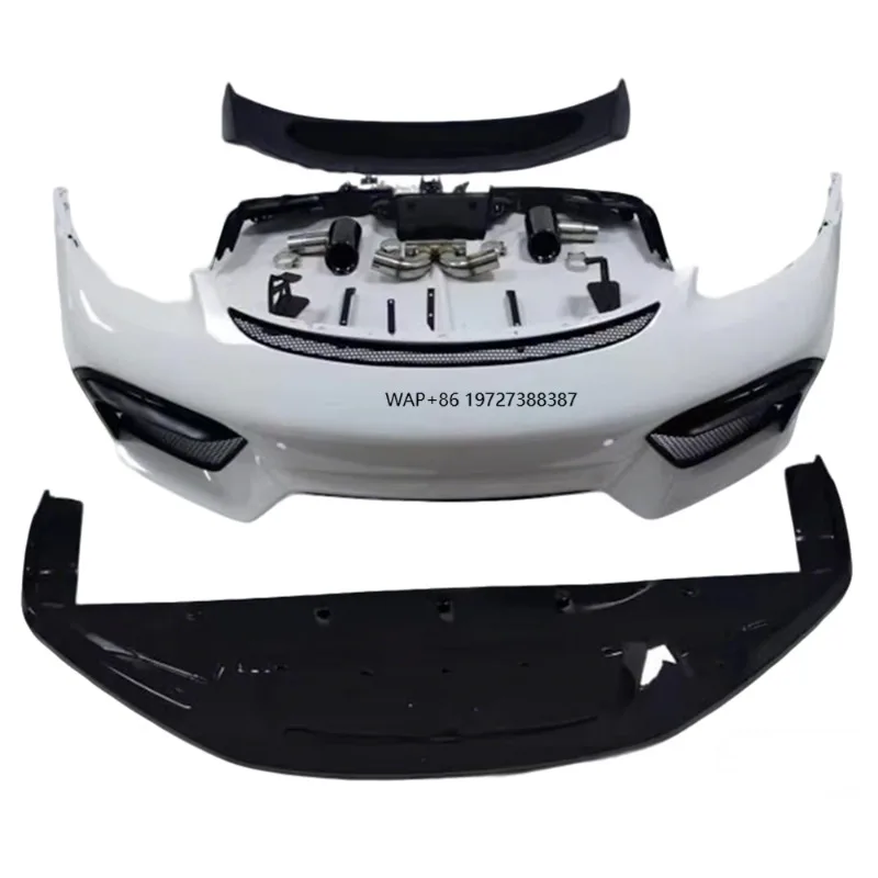 New 718 for Style Body Kit for Car Front Rear Bumper with Rear Spoiler Made of Durable PP Material
New 718 for Style Body Kit for Car Front Rear Bumper with Rear Spoiler Made of Durable PP Material