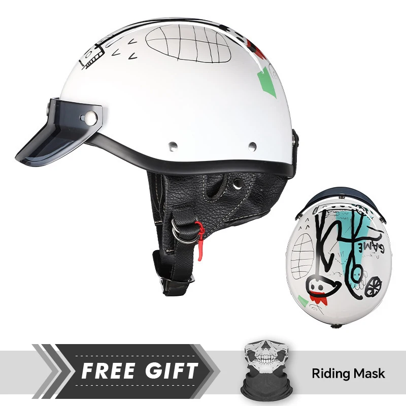 Half Face Helmet Protection Ventilation Safety Riding Motorcycle Helmets Vintage Motorcycle Accessories Low Profile Half Helmet
Half Face Helmet Protection Ventilation Safety Riding Motorcycle Helmets Vintage Motorcycle Accessories Low Profile Half Helmet