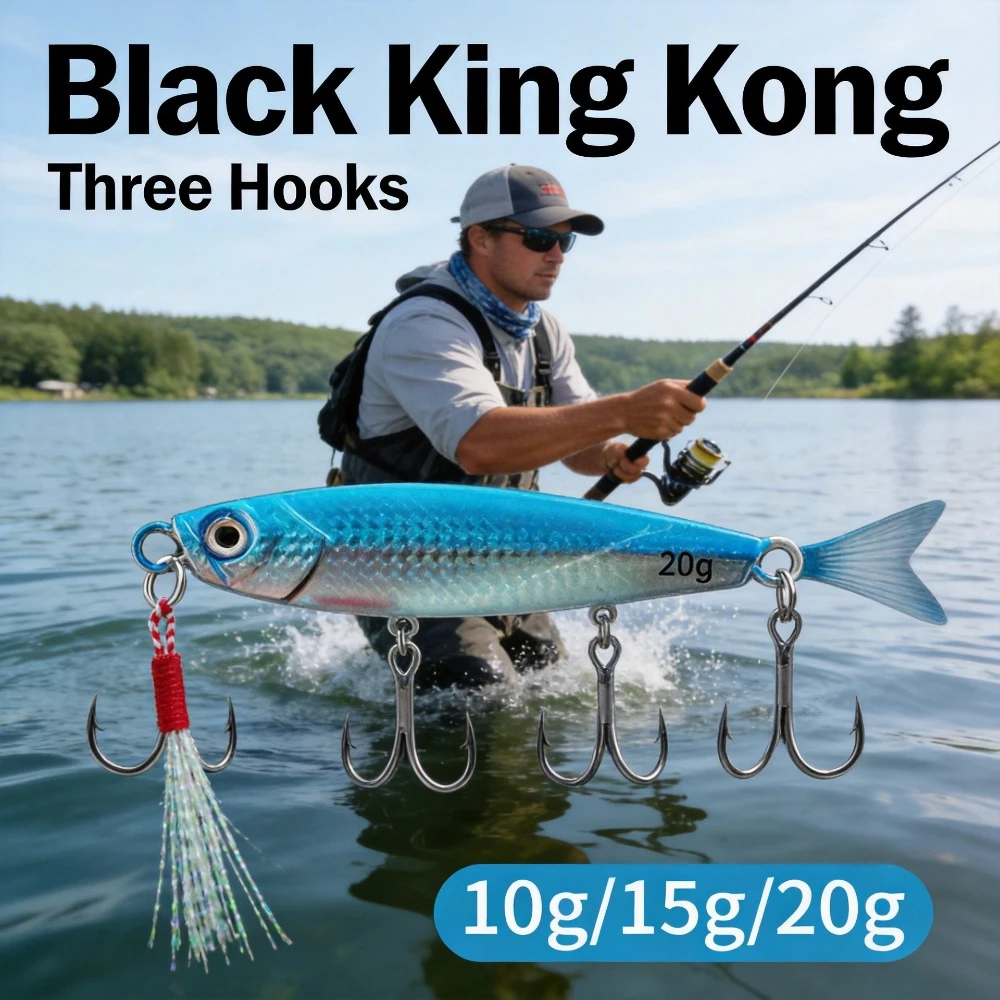 Slow Falling Metal Jig Reinforced Treble Hooks Shore Cast Long Cast For Spanish Mackerel Saltwater Fishing Lure
Slow Falling Metal Jig Reinforced Treble Hooks Shore Cast Long Cast For Spanish Mackerel Saltwater Fishing Lure