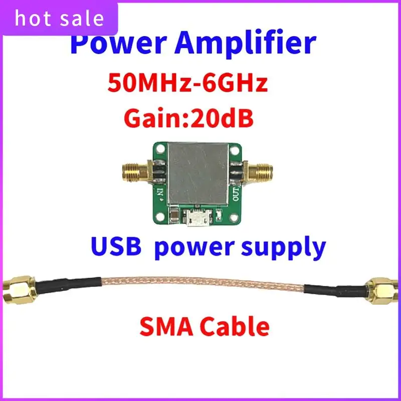 ELEC-50M-6Ghz малошумящая плата усилителя мощности RF сверхширокополосного усиления 20 дБ 85 мА 5 В поставки электрооборудования
ELEC-50M-6Ghz малошумящая плата усилителя мощности RF сверхширокополосного усиления 20 дБ 85 мА 5 В поставки электрооборудования