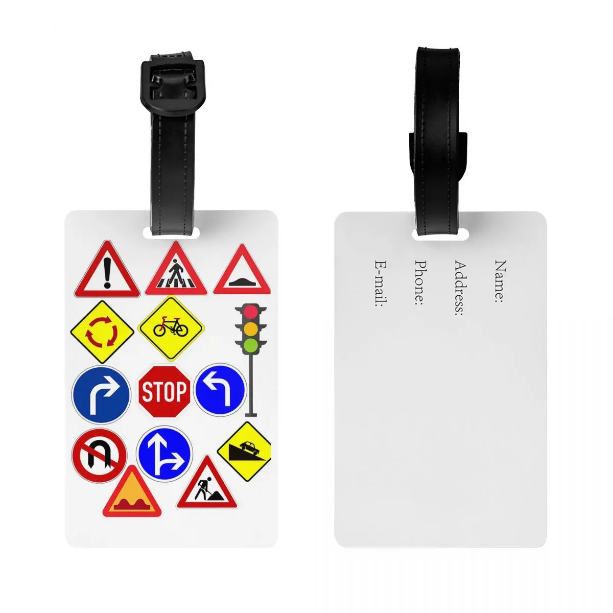 Traffic Signs 1 Luggage Tags Suitcase Accessories Travel Baggage Boarding Tag Label Holder ID Name Address
Traffic Signs 1 Luggage Tags Suitcase Accessories Travel Baggage Boarding Tag Label Holder ID Name Address