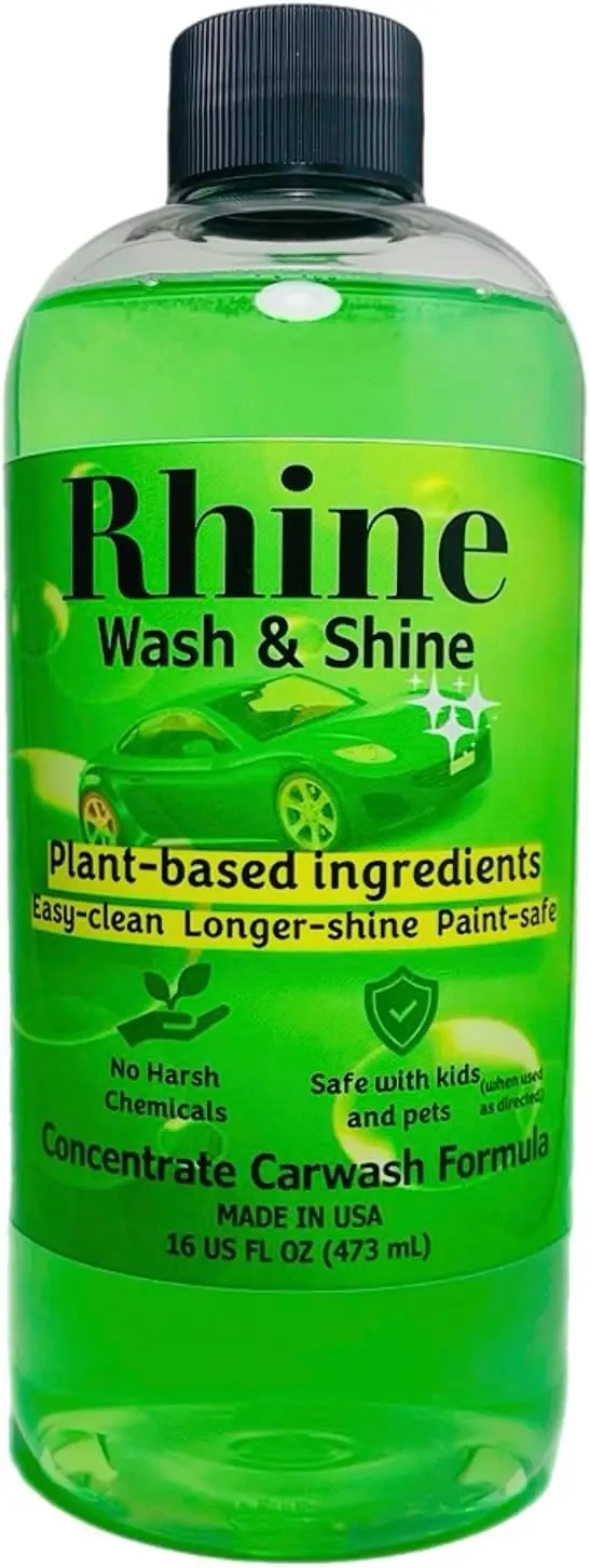 Plant-based Car Wash Soap, Non-Toxic Concentrated Cleaner for Rinse & No-Rinse Use, Moderate Foam
Plant-based Car Wash Soap, Non-Toxic Concentrated Cleaner for Rinse & No-Rinse Use, Moderate Foam
